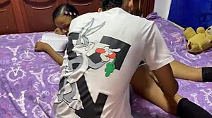 Is Leidys teasing her stepbrother with a surprise blowjob and fuck?