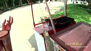 sexy street girl loves money for blowjob and fucking