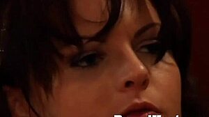 i watch as the mistress gently makes love to the lady with her strapon, but it's so intense