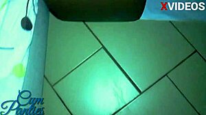 framed my girlfriend stole her panties and cum in them during pov handjob masturbation