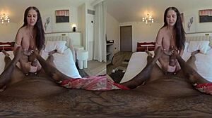 hot wife rio blaze takes shaundam's big black cock in 3d vr reality