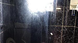 Young Guy Fucks Friend's Aunt in Bathroom.