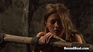 i watch as the mistress gently makes love to the lady with her strapon, but it's so intense