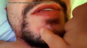 Relaxing in bed alone