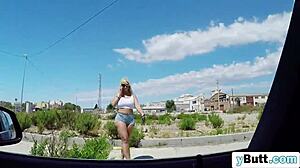 Blonde Pleasing Long Dong With Mouth And Boobs