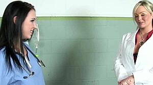 fully clothed nurses jerk patient in hospital!