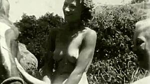 Vintage Taboo Pussy Bent Over for Doggystyle