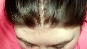 random thot passionately sucks huge black cock in deep interracial blowjob