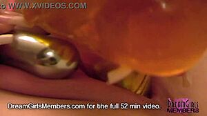 Sexy Redhead Pounds Shaved Pussy with Toy Until She Cums!