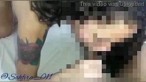 Young amateur performs deep throat on massive black cock.