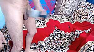 Intense Pleasure Builds as I Stroke My Cock Watching Amateur Indian Group Sex at Home