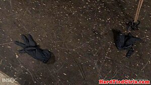 Tied-Up Submissive Gets Harsh Punishment from Dominant Duo