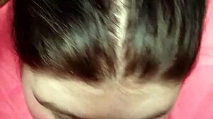 random thot passionately sucks huge black cock in deep interracial blowjob