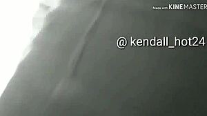 Latina tetona shows big tits in public!