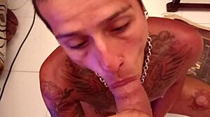 A masked older gay man shares his story.