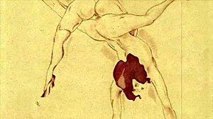 Detailed Vintage Erotic Illustration From Anime Hentai.