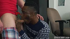 Cute light skinned straight boy with big dick explores gay experiences with a very homosexual guy