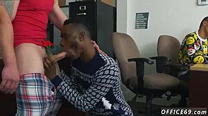 Cute light skinned straight boy with big dick explores gay experiences with a very homosexual guy