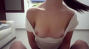 stepsister requests creampie in private moment