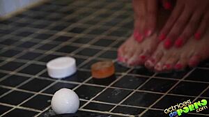 Franceska's fetish diary reveals foot masturbation