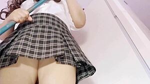 Latina teen begs for semen after school