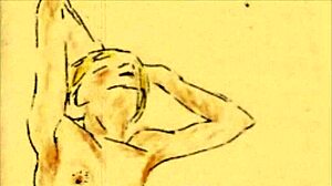 Detailed Vintage Erotic Illustration From Anime Hentai.