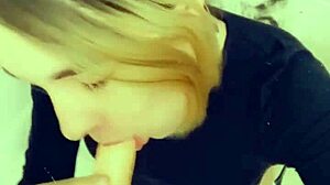 Sexy Shemale Craves Cock on Her Knees