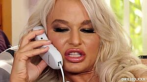 Big Tit Blonde Deepthroated Before Hardcore Anal Sex