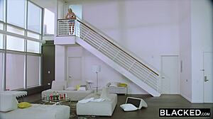 Blacked blonde college girl punished by bbc