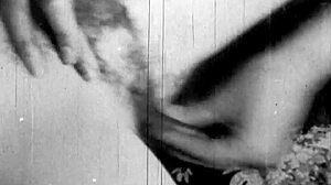 Vintage lesbians engage in hairy antique scenes with cumshots