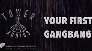 First Gangbang Erotic Audio with Dirty Talk