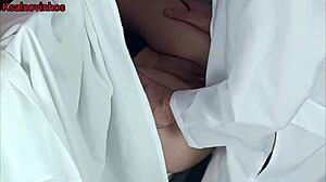 Young 18+ Slut Cums On Ass During Gynecological Exam Fetish