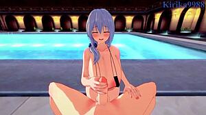 Hana Uzaki And Tsuki Uzaki In Intense POV Sex