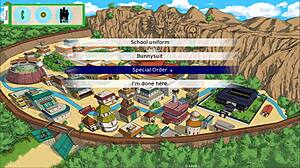 In Jikage Rising Arc 2 Episode 05, the ninja slut serves with big tits.