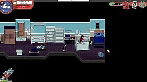 I'm getting a wild femdom handjob at the gym in this spooky hentai game