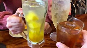 drunk japanese babe bent over for wild sex!