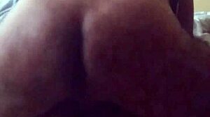 on all fours, this big-ass woman flaunts her curves for a monster cock