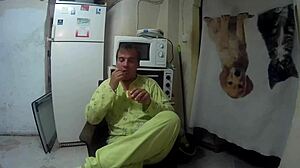 i cummed on my face while eating his ass and found another surprise in the anus fetishists this video will delight you the fat one searching in her cousin's anus