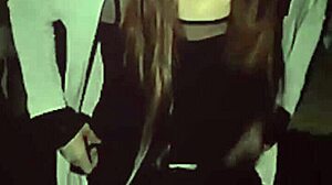 why does this asian shemale expose ass in the woods