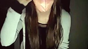 why does this asian shemale expose ass in the woods