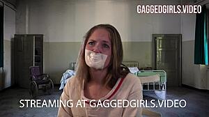 Bound Babe Chokes In Emotional Tape Gag Therapy Session