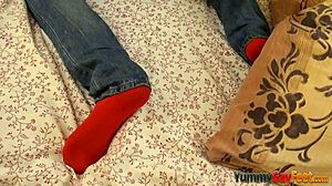 why don't these twinks get anally fucked and cum on feet