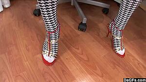 Dagfs - Sexy Girl Stripteases And Fucks A Dildo