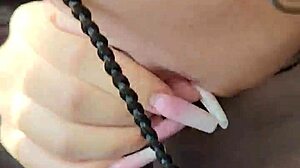 Masked teen 18+ eagerly sucks big black cock and deepthroats while riding, getting wet in part 1