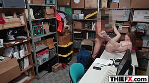 Teen thief accepts the deal at the office