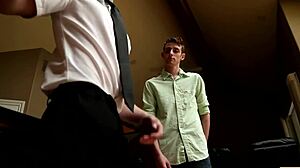 i watch two boys having fun together