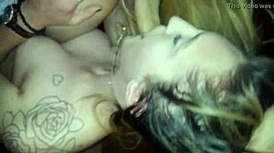 teen blonde slut sucks cock hard in homemade clip