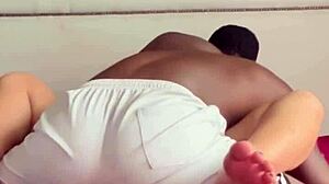 Anime girl finishes and gets reward