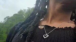 Are you watching me suck my master's piss on the highway while flashing passing cars?