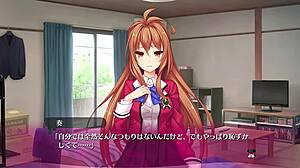 in this hentai game, blowbang and bukkake in lingerie, part 03